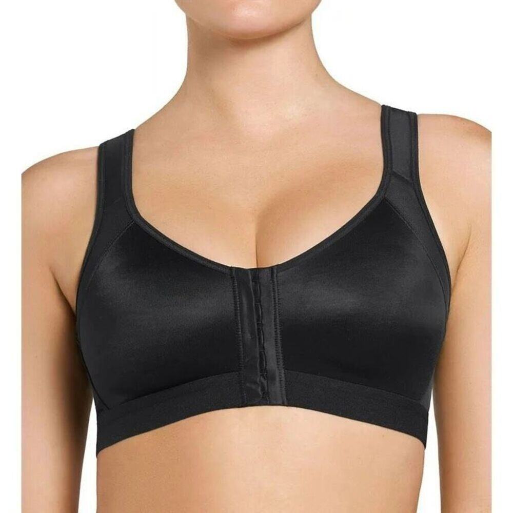 Leonisa Posture Corrector Back Support Wireless Bra Sport Black 34B - Picture 3 of 7